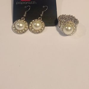 Earrings and ring set.
